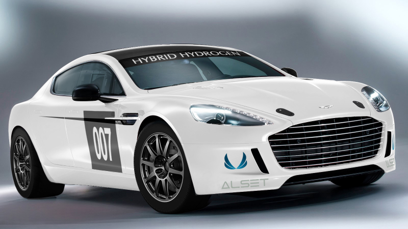 Illustration for article titled This Is Aston Martin's Hydrogen-Powered Rapide Race Car